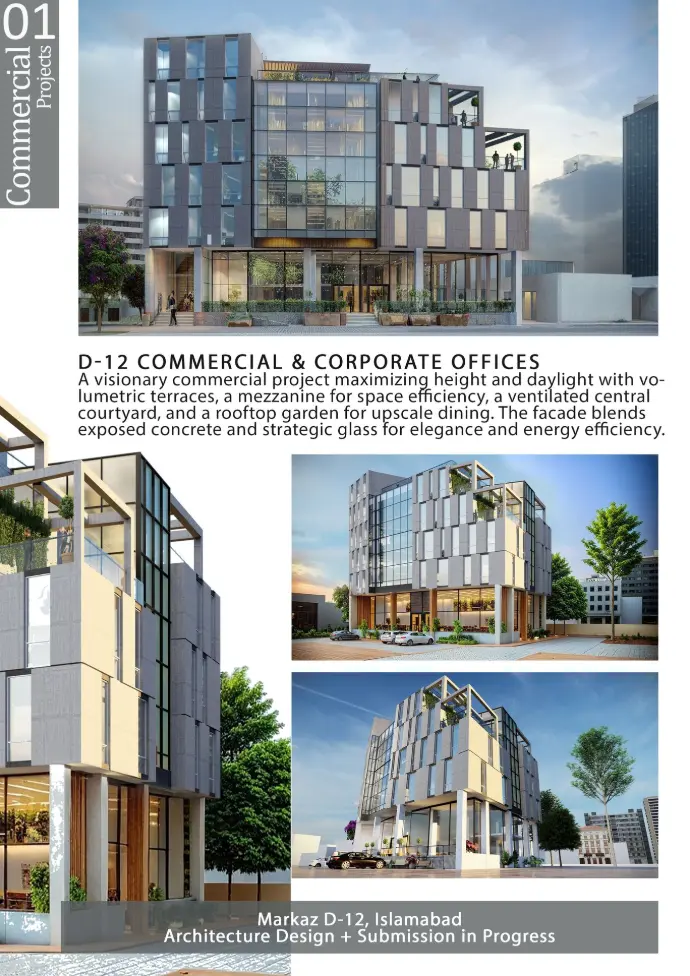 commercial building by nouman and farhan best architect islamabad peshawar