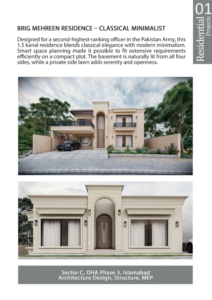 residential house design by nouman and farhan best architect islamabad peshawar