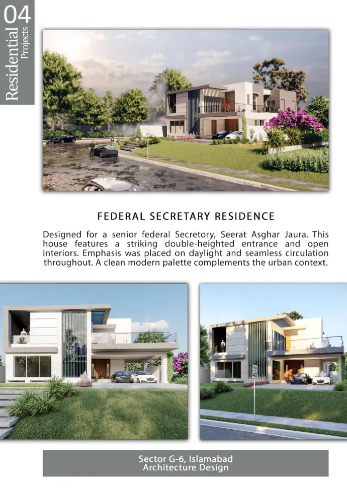 residential house design by nouman and farhan best architect islamabad peshawar