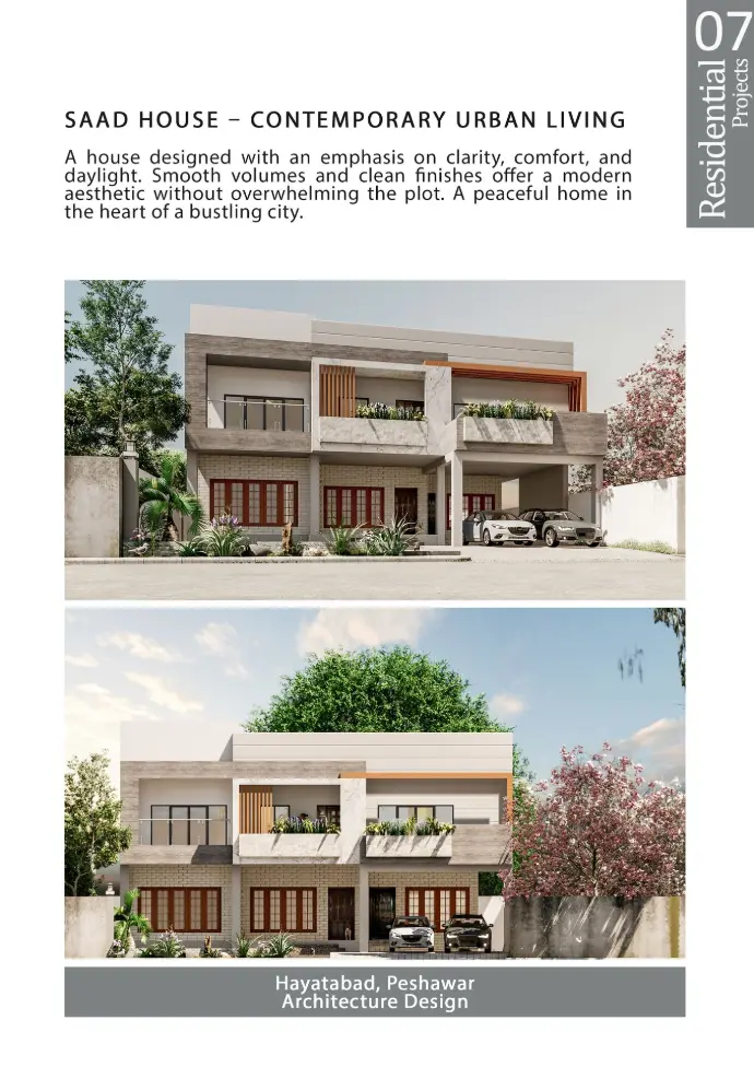 residential house design by nouman and farhan best architect islamabad peshawar