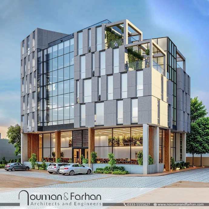 Commercial Plaza Design at D12 Islamabad